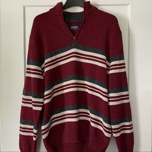 Men’s Chaps Knit 1/4 Zip Sweater L